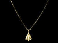 Aurora 18K Yellow Gold Pendant and 18K Yellow Gold Necklace