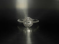 Nao 0.35-Carat Diamond Halo Ring in 18K White Gold