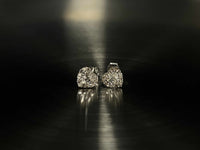 Akari 0.16-Carat Diamond Stud Heart Earrings Set in Cluster Setting  in 18K White Gold