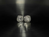 Aiko 0.30-Carat Diamond Stud Cluster Setting Earrings in 18K White Gold