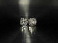 Aiko 0.30-Carat Diamond Stud Cluster Setting Earrings in 18K White Gold