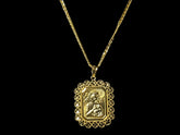 Ava 18K Yellow Gold Pendant and Necklace Set