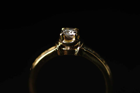 Fernande 14k Yellow Gold Solitaire Ring