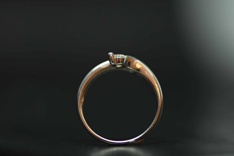 Fossete 18k White Gold Tension Ring