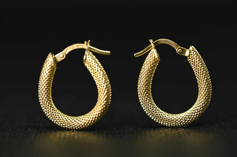 Annette 18k Yellow Gold Hoop Earrings