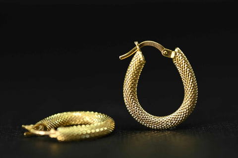 Annette 18k Yellow Gold Hoop Earrings