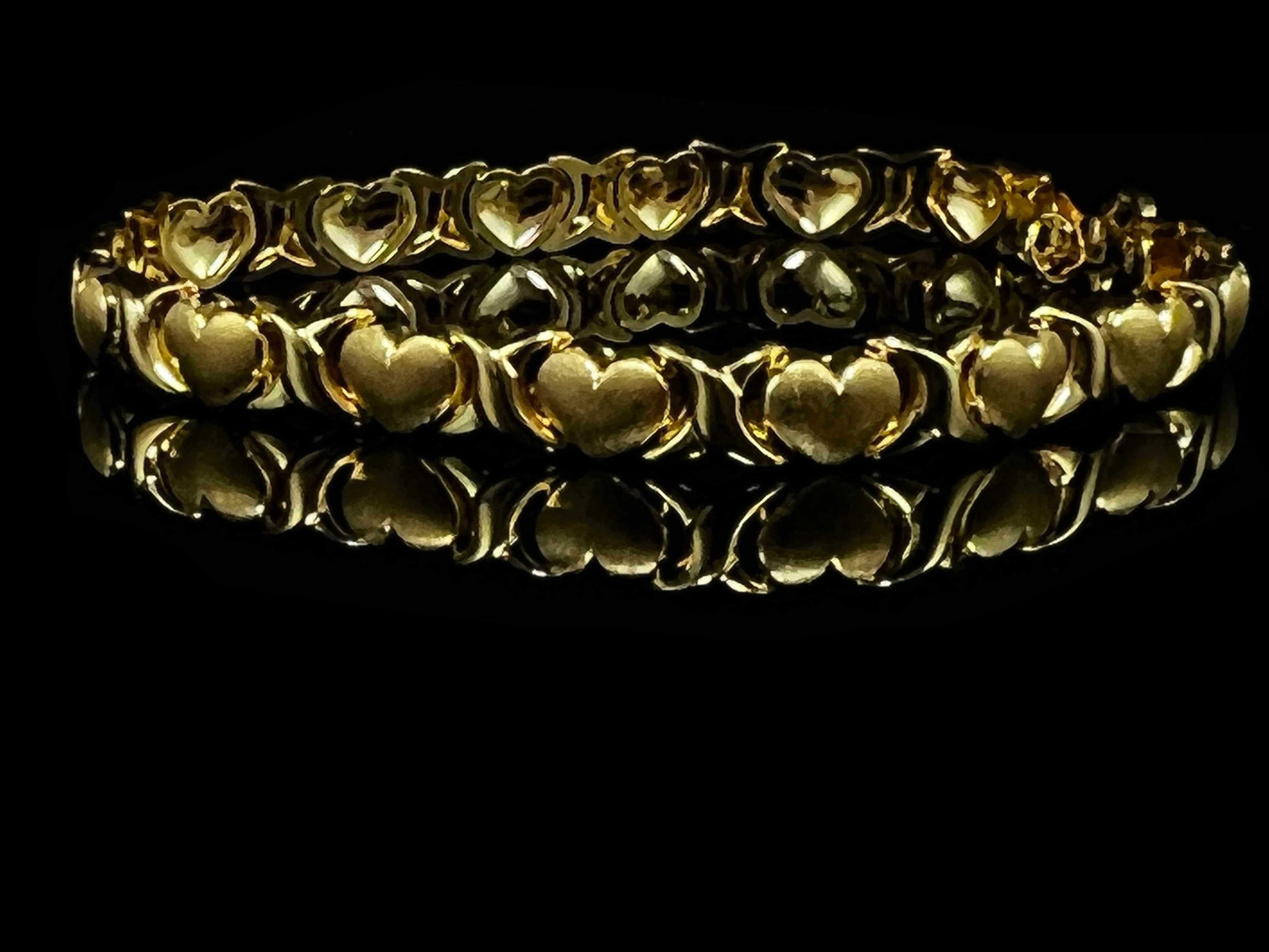 Brielle 18k Yellow Gold Matte Bracelet