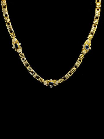 Francine 18k Yellow Gold Princess Chain Necklace