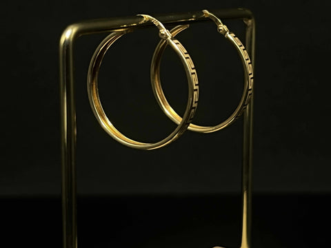 Stella 18K Yellow Gold Hoop Earrings