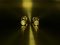 Therese 18K Yellow Gold Stud Diamond Earrings