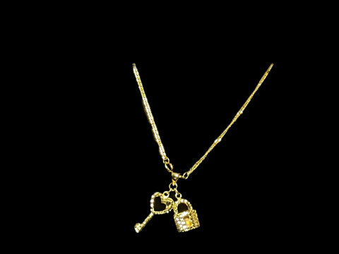 Harper 18K Yellow Gold Pendant and 18K Yellow Gold Necklace