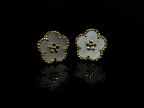 Clarisse 18K Mother of Pearl Stud Earrings