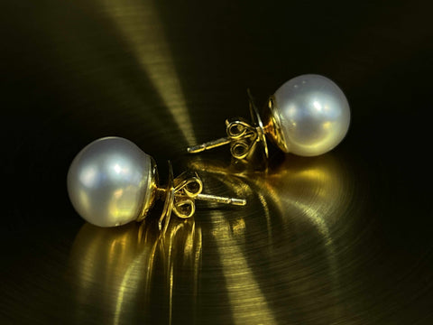 Hadrienne 18K Yellow Gold South Sea Pearl Earrings