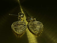 Aurore 18k Yellow Gold Stud Dangling Earrings