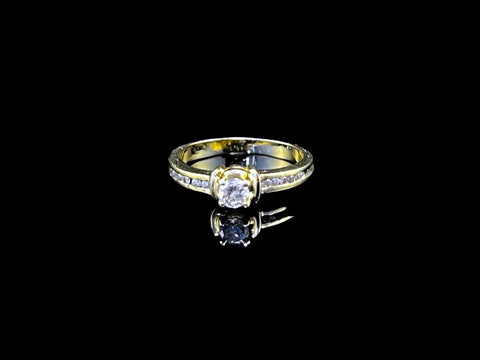 Fernande 14k Yellow Gold Solitaire Ring