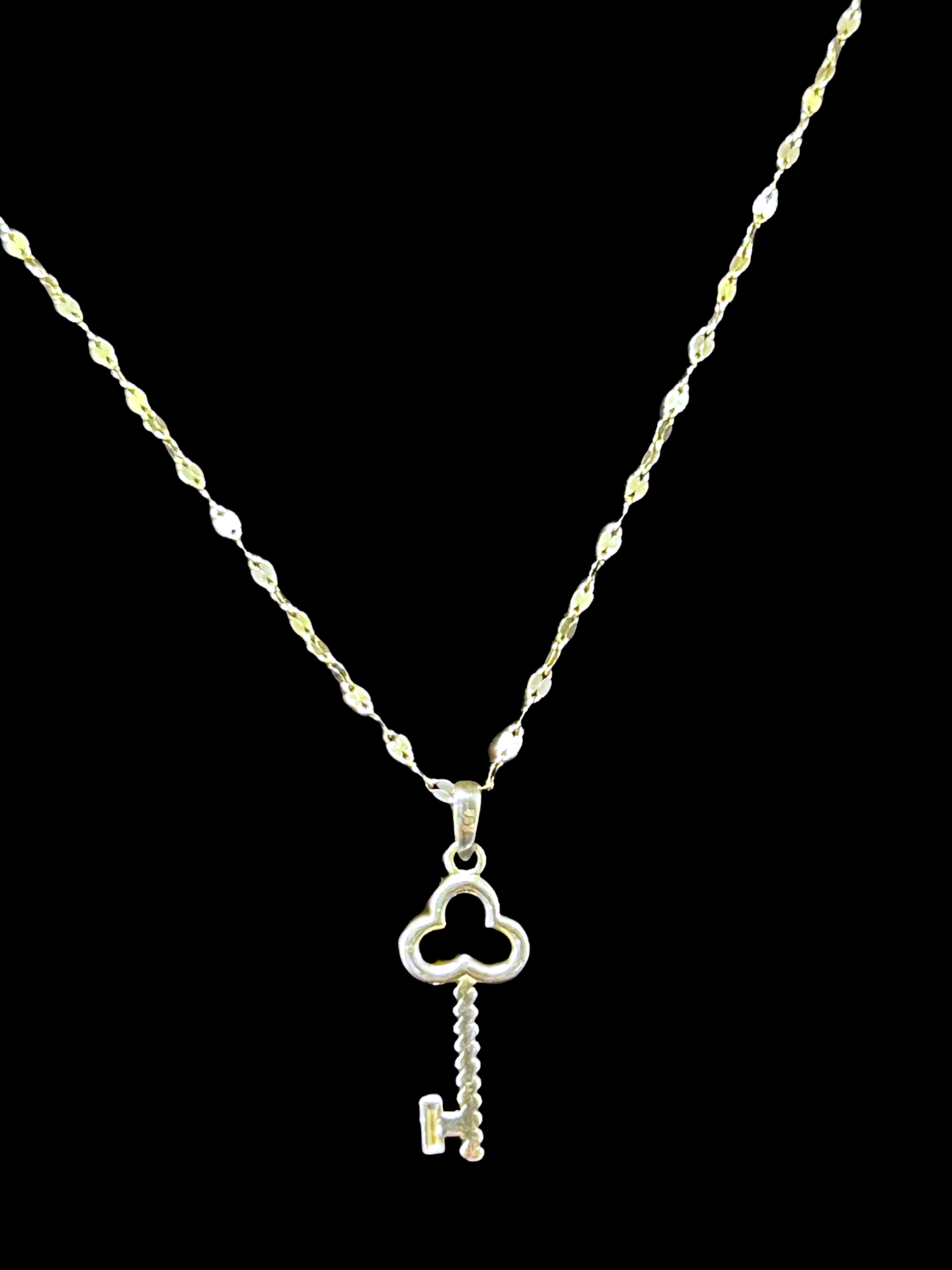 Elle 18k Gold Princess Necklace and Pendant Set