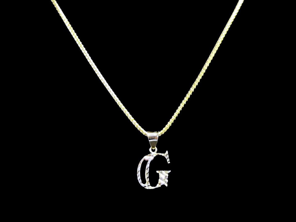 Genève 18k Yellow Gold Princess Necklace and Pendant Set