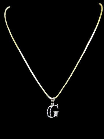 Genève 18k Yellow Gold Princess Necklace and Pendant Set