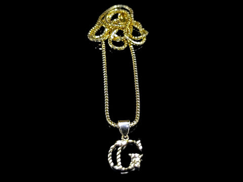 Genève 18k Yellow Gold Princess Necklace and Pendant Set