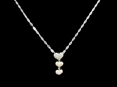 Édith 14k White Gold Princess Necklace