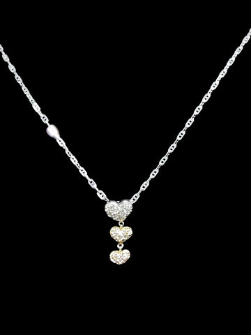 Édith 14k White Gold Princess Necklace